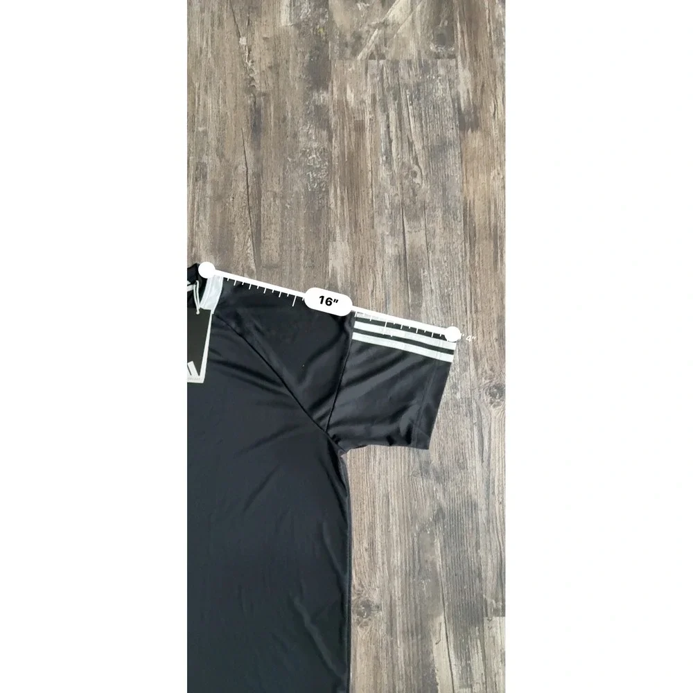 Adidas Mens Sporty Sereno 3S Aeroready Training Lightweight Shirt Black White XL